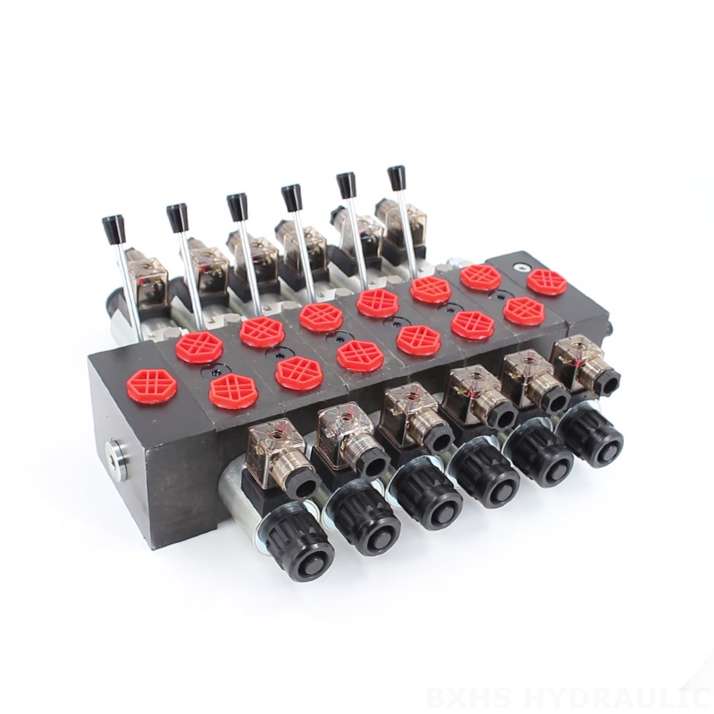 DCV58 Solenoide 6 carretéis Válvula direcional seccional image