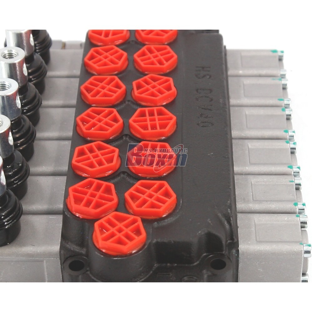 Bulk Supply DCV40 Manual 6 Spool Monoblock Hydraulic Valve detail image