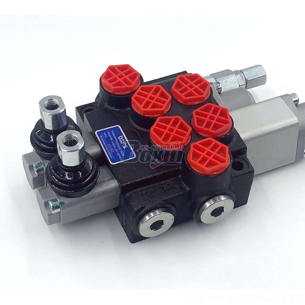 Hydraulic Innovation: P40A Manual 2 Spool Monoblock Directional Valve | Global Supply detail image