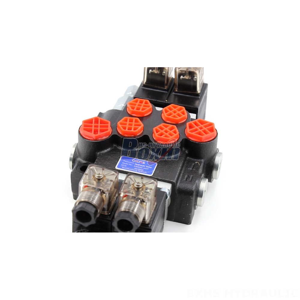 Customized P40 Solenoid 2 Spool Monoblock Directional Valves detail image