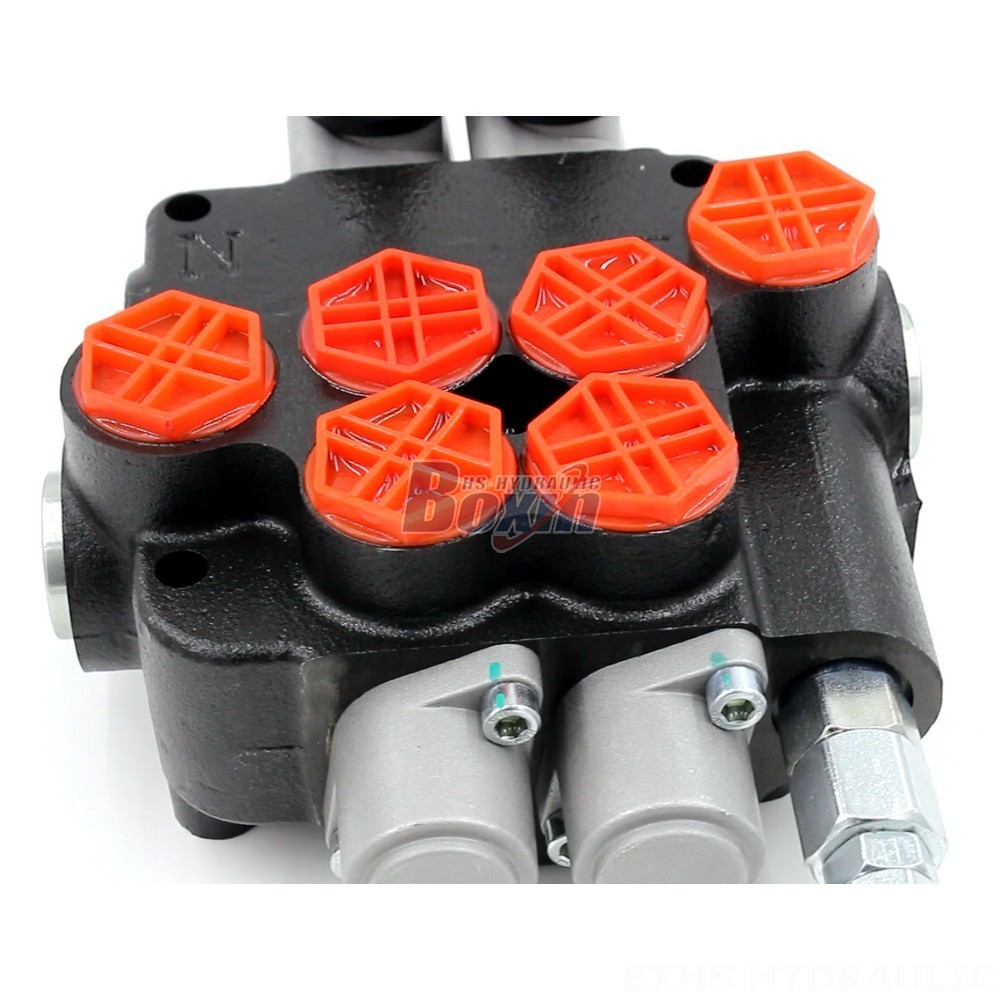 P80-G34-2OT Manual 2 Spool Monoblock Directional Valve detail image