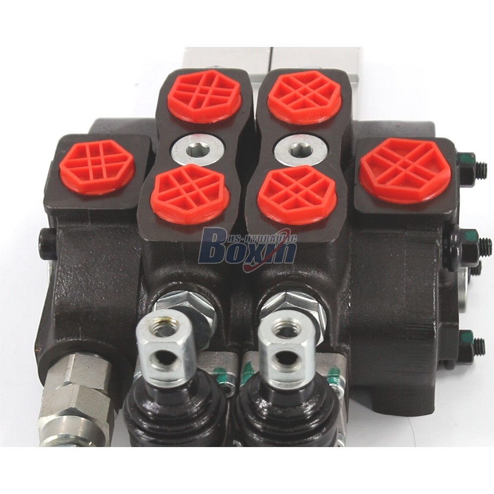 SD8 2 Spool Pneumatic Hydraulic Sectional Valve with High Pressure detail image