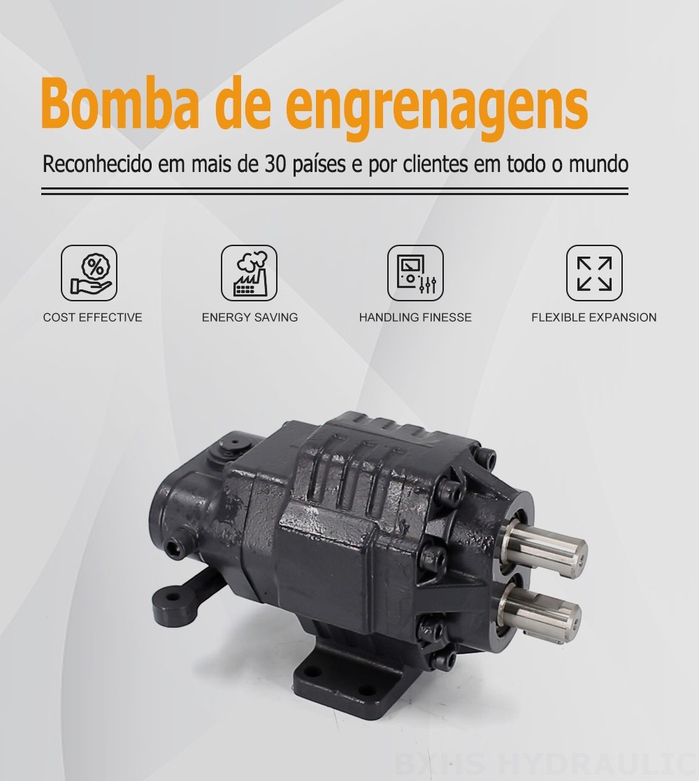 BF62M 63 cc/rev 20 MPa (2900 psi) Bomba de engrenagem hidráulica