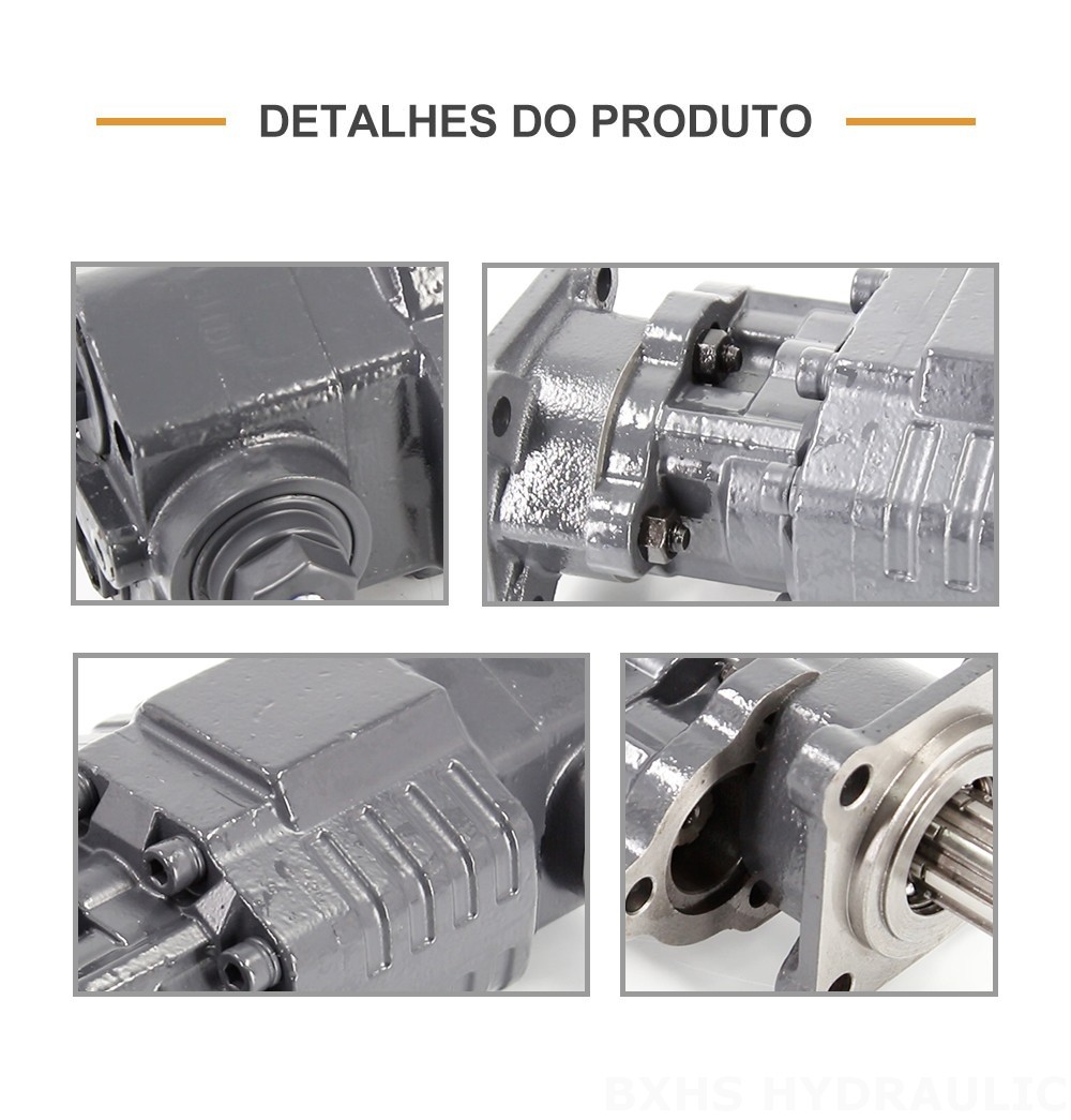 BF62M 63 cc/rev 20 MPa (2900 psi) Bomba de engrenagem hidráulica