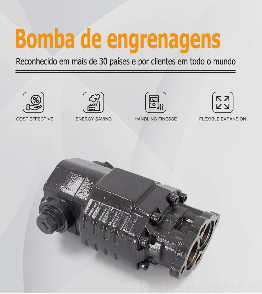 BF82A 80 cc/rev 20 MPa (2900 psi) Bomba de engrenagem hidráulica