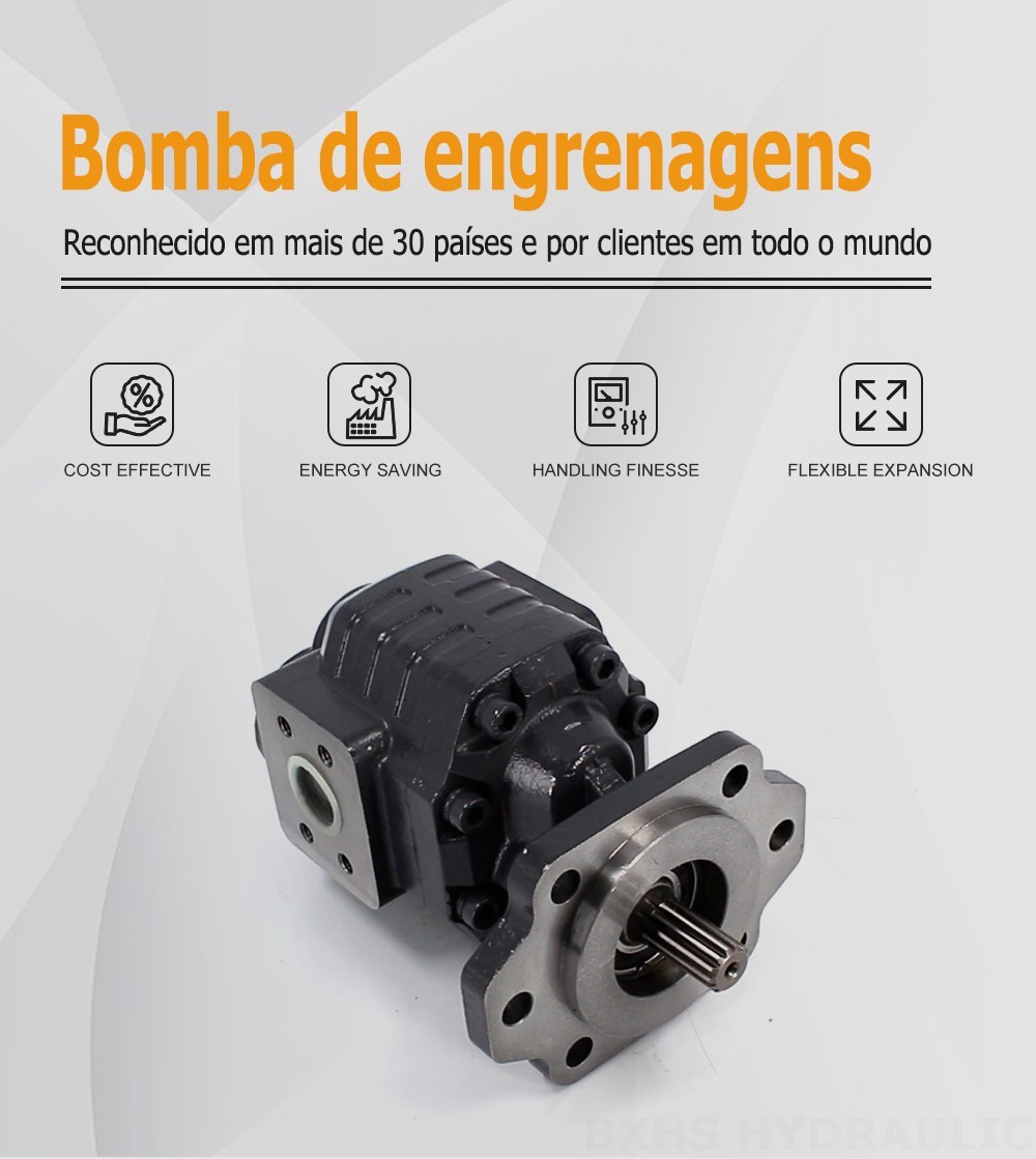 CBHC-2082 82 cc/rev 28 MPa (4061 psi) Bomba de engrenagem hidráulica