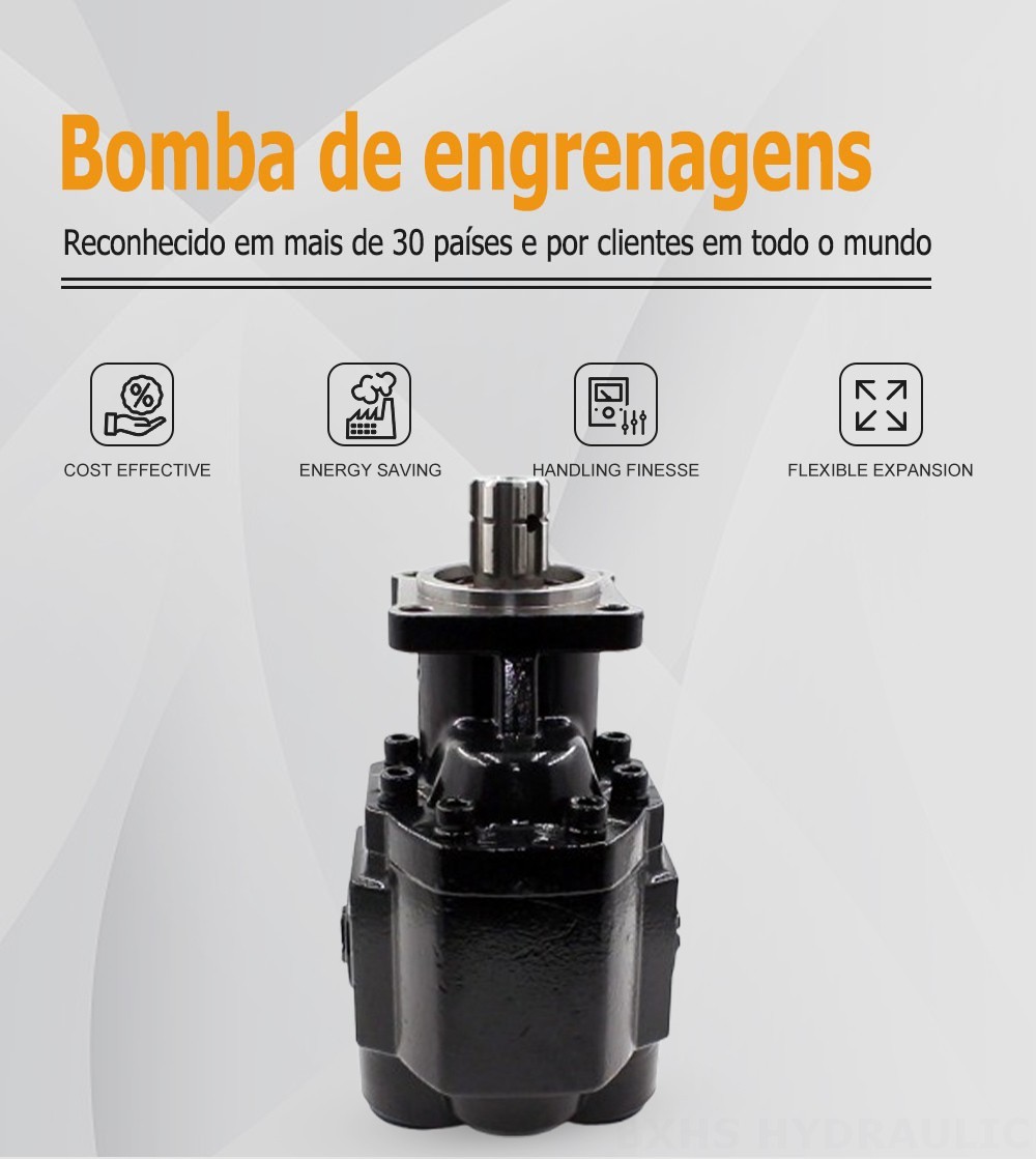 CBHST1-ISO-100 100 cc/rev Bomba de engrenagem hidráulica