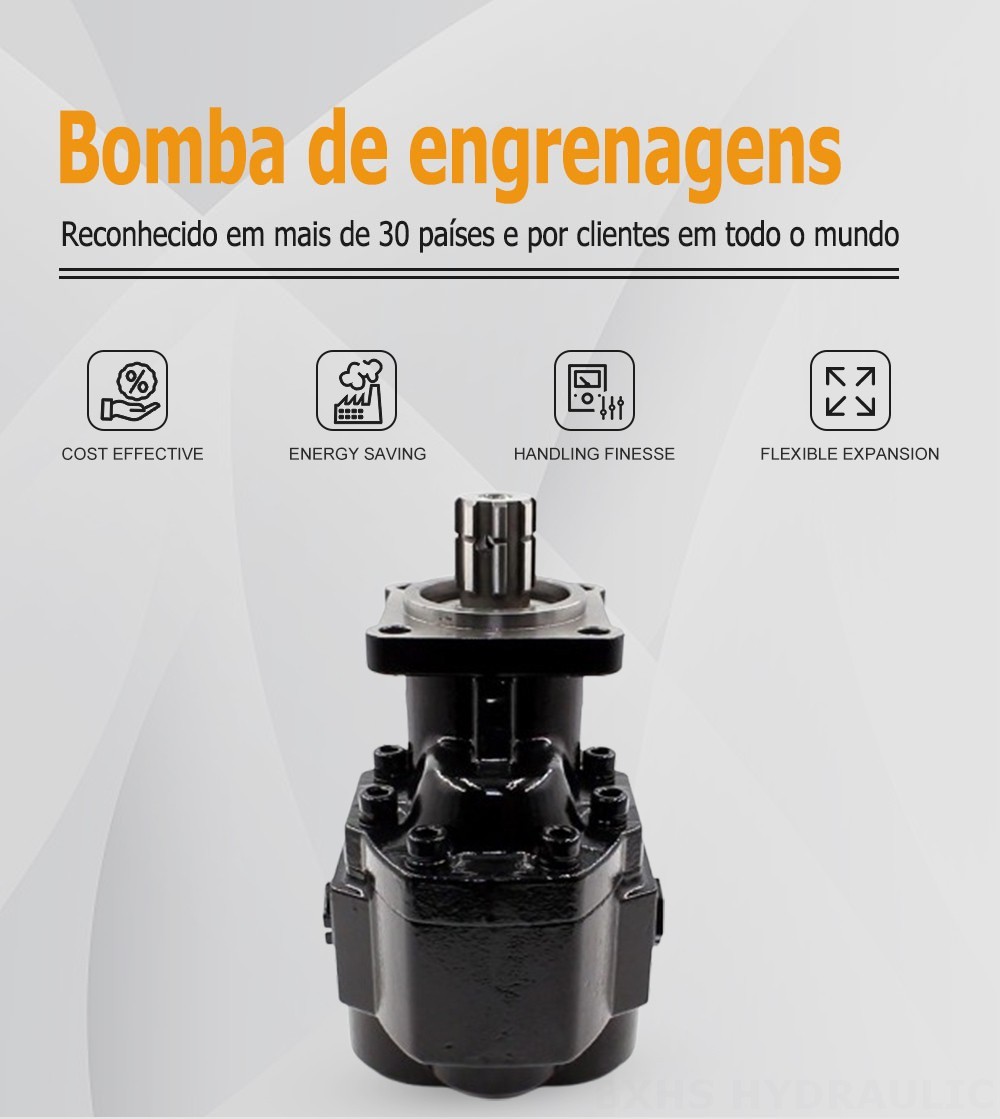 CBHST1-ISO-80 80 cc/rev Bomba de engrenagem hidráulica
