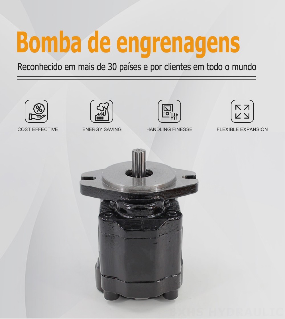 CBHZ-F20R 19,7 cc/rev Bomba de engrenagem hidráulica