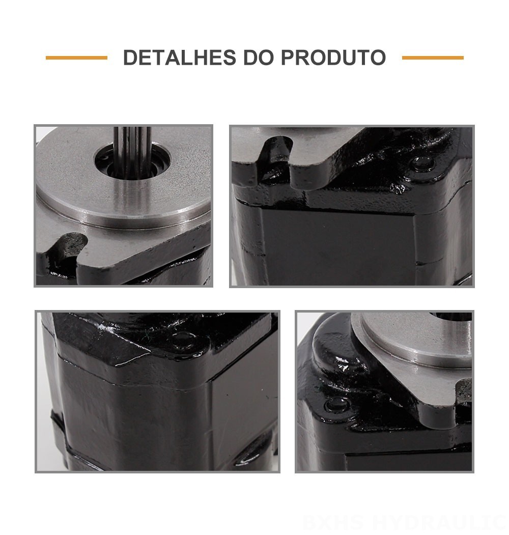 CBHZ-F20R 19,7 cc/rev Bomba de engrenagem hidráulica