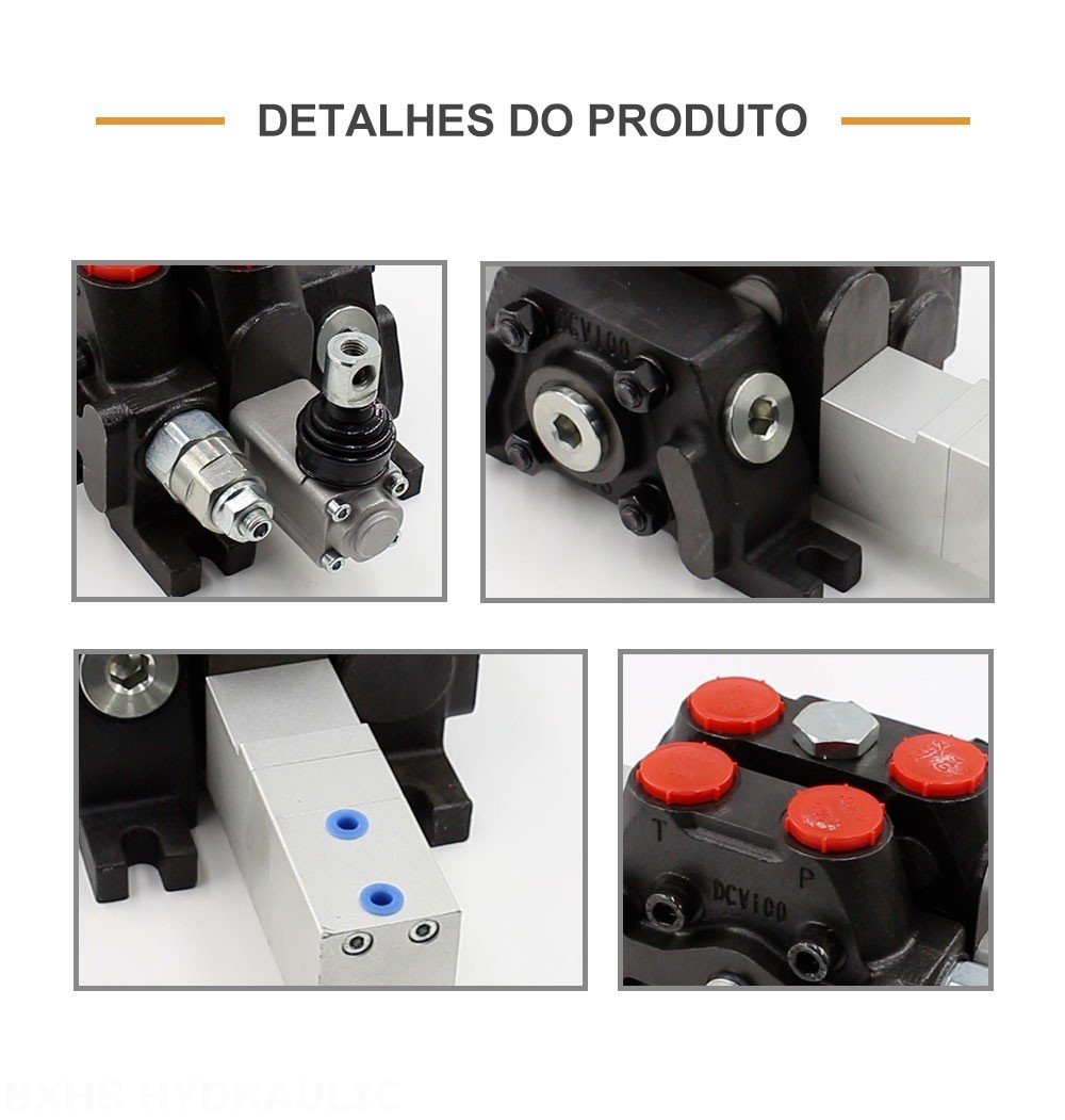 DCV100 Pneumático 1 carretel Válvula direcional seccional