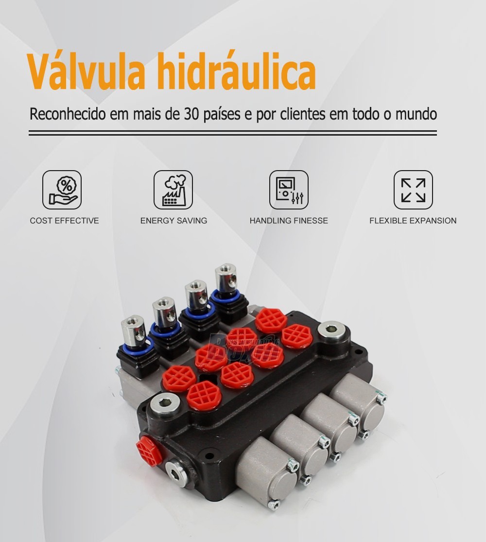Factory Wholesale DCV20 4 Spool Hydraulic Directional Valve