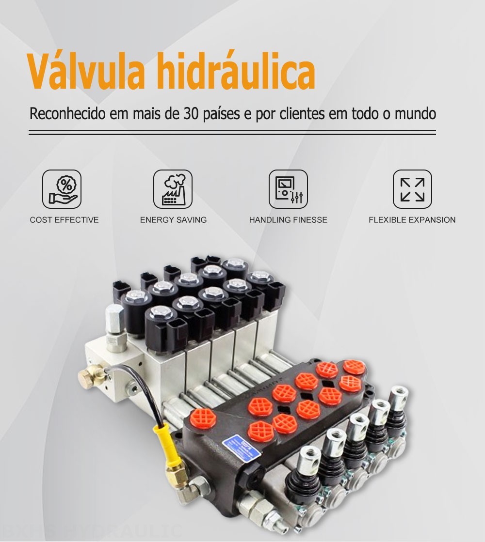 DCV40Z Manual 5 carretéis Válvula direcional monobloco