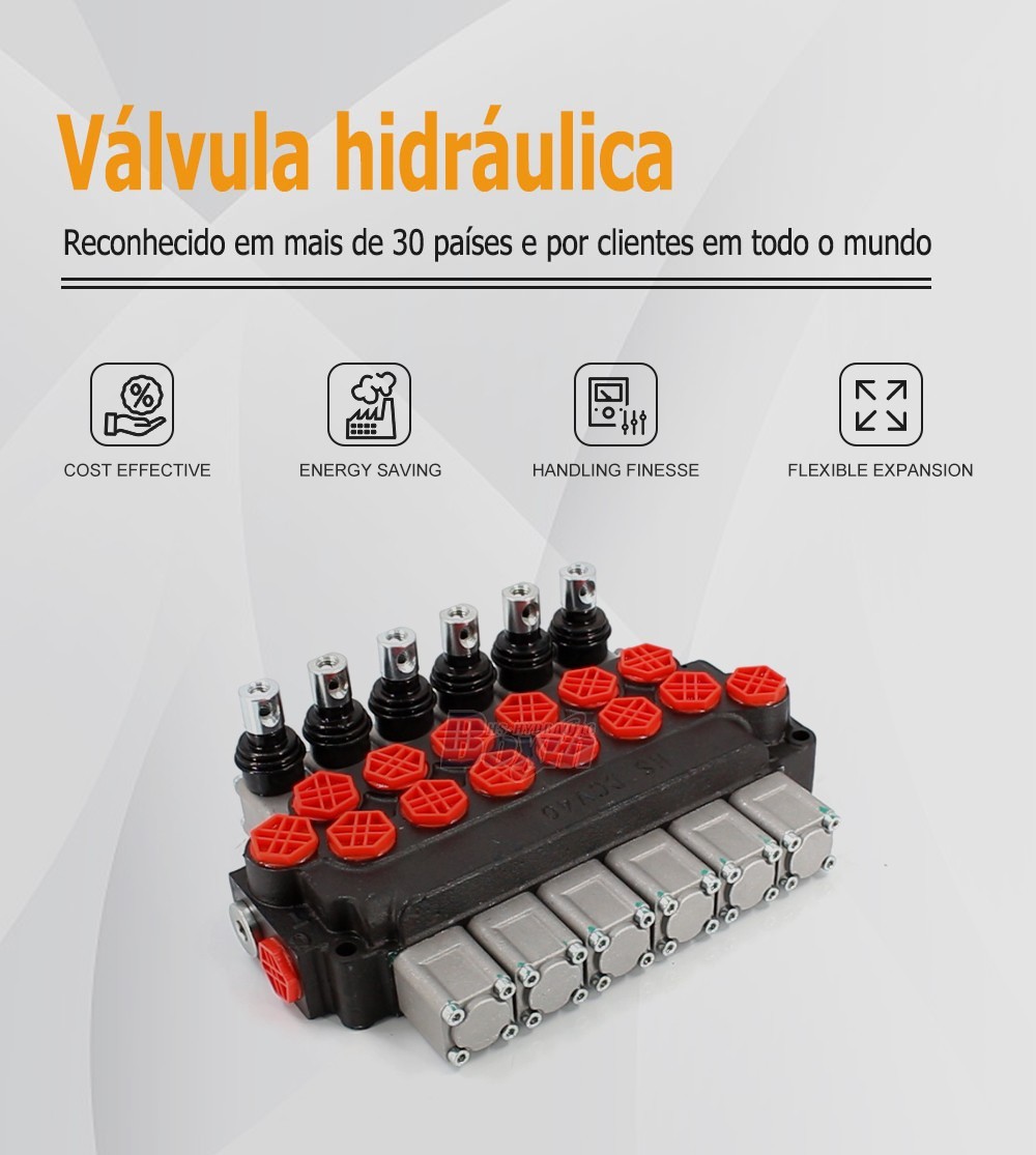 Direct Factory Wholesale DCV40 Manual 6 Spool Directional Valve