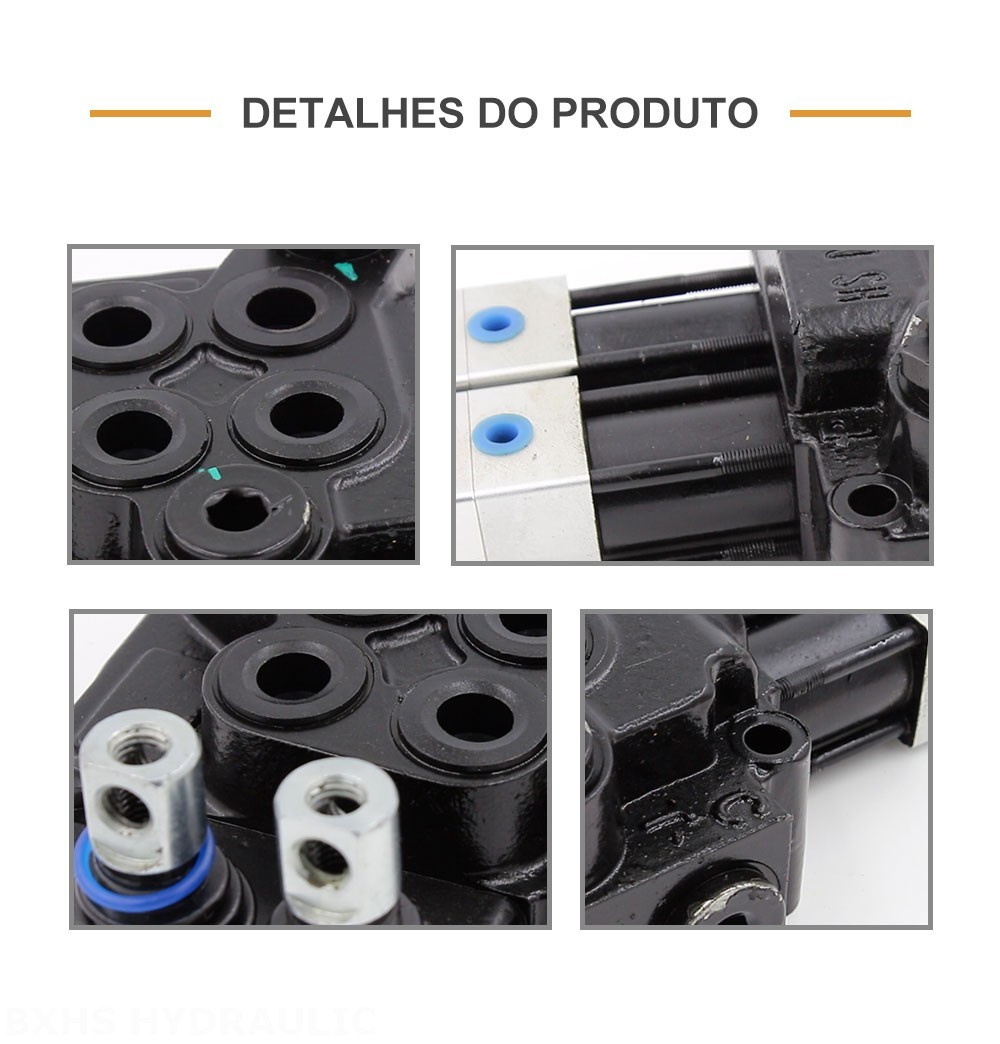 DCV40 Pneumático 2 carretéis Válvula direcional monobloco