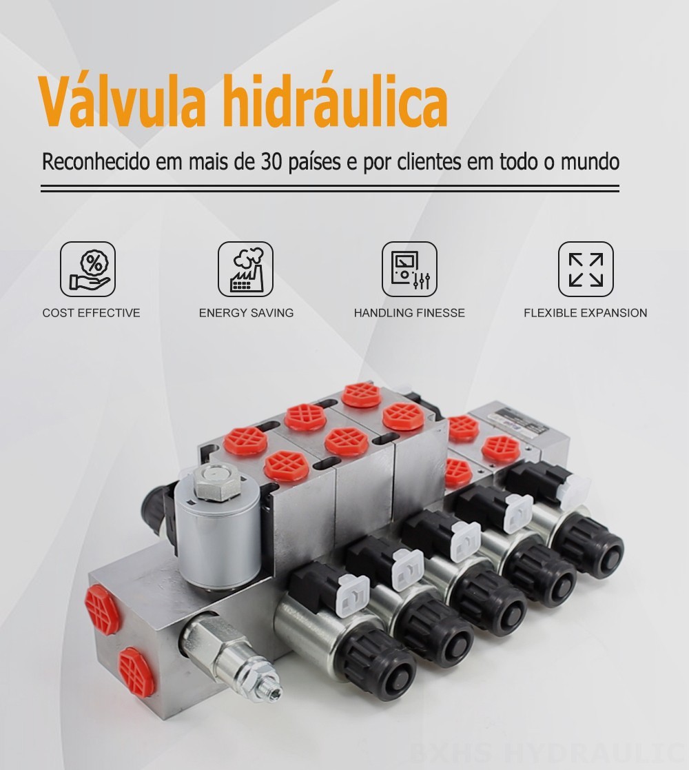 DCV56 Proporcional elétrico 5 carretéis Válvula direcional seccional