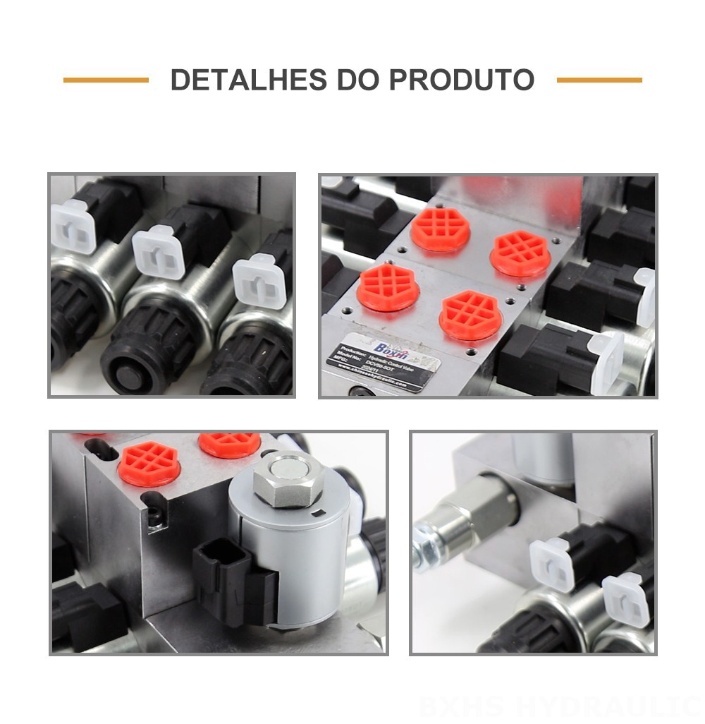 DCV56 Proporcional elétrico 5 carretéis Válvula direcional seccional