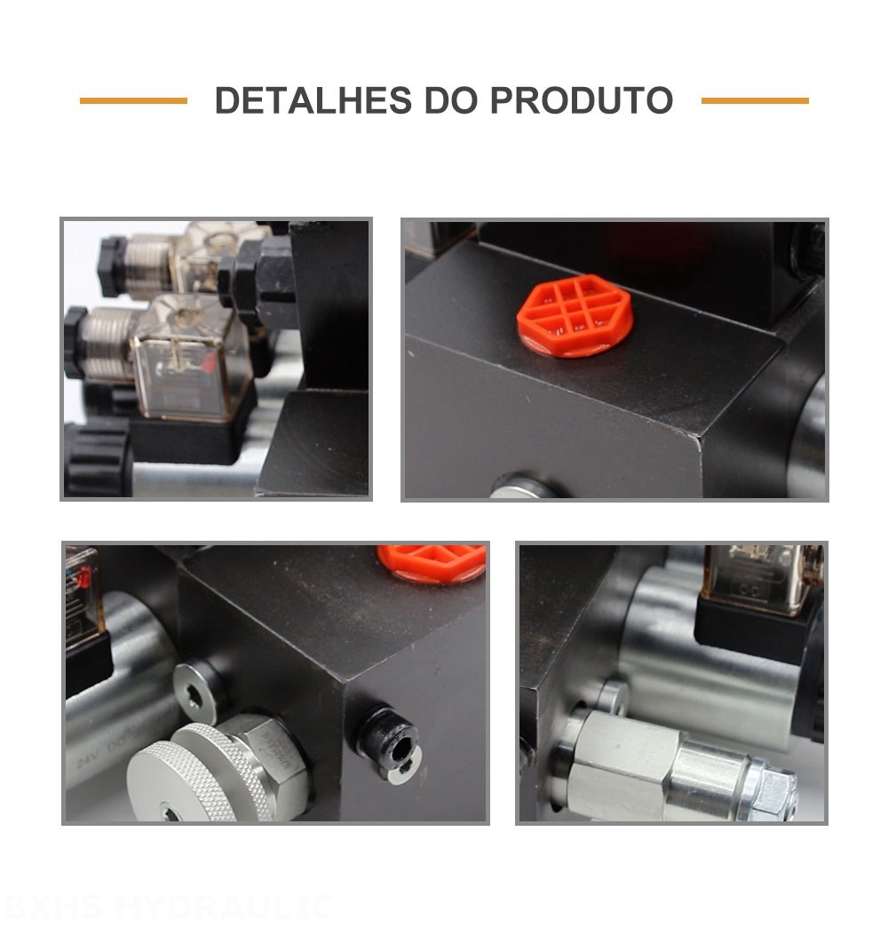 DCV58F Solenoide 2 carretéis Válvula direcional seccional