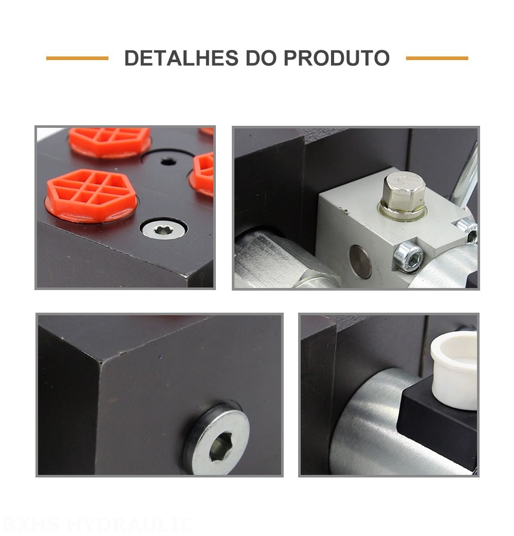 DCV58 Solenoide 1 carretel Válvula direcional seccional