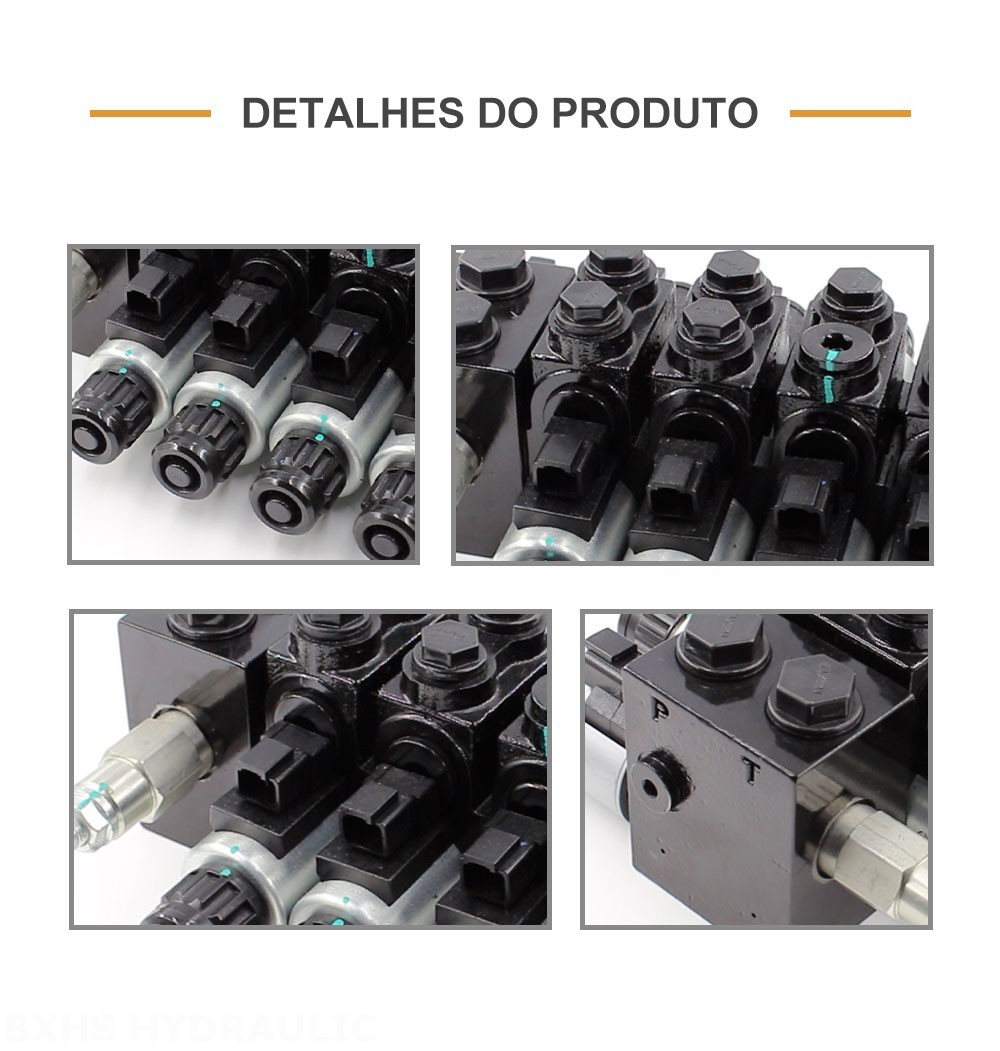 HDCF50 Solenoide 5 carretéis Válvula de controle solenóide