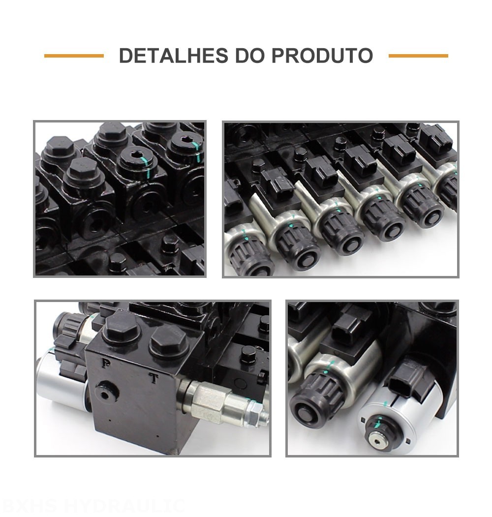 HDCF50 Solenoide 6 carretéis Válvula de controle solenóide