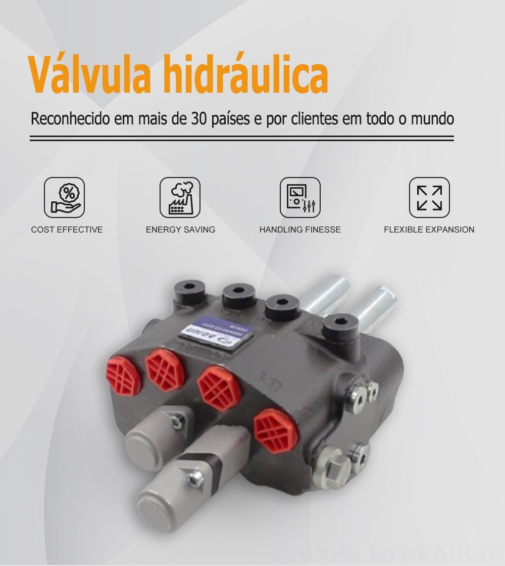 HSDM90B Cabo 2 carretéis Válvula Direcional Monobloco
