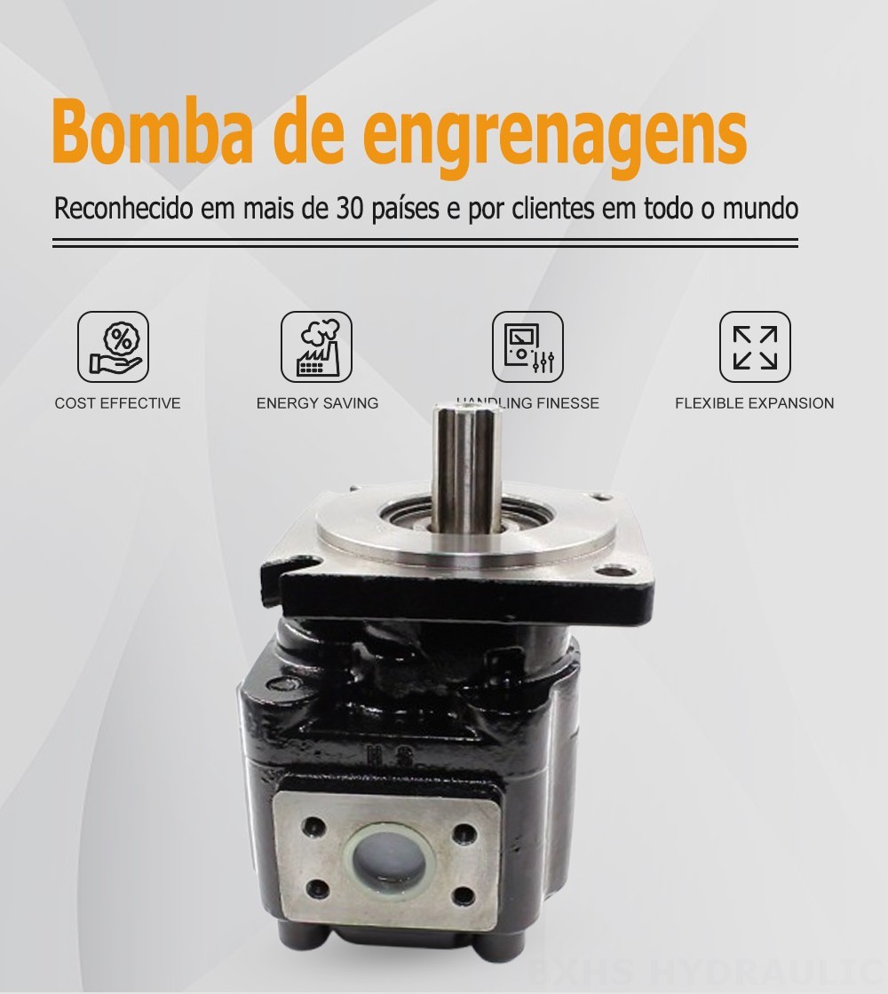 JHP2063 63 cc/rev Bomba de engrenagem hidráulica