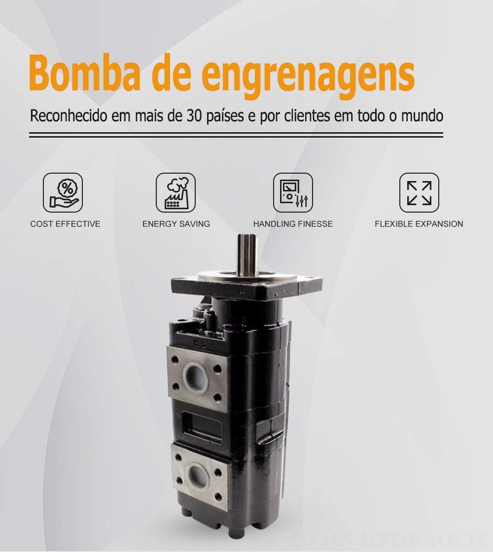 JHP2080-2080 80 cc/rev Bomba de engrenagem hidráulica