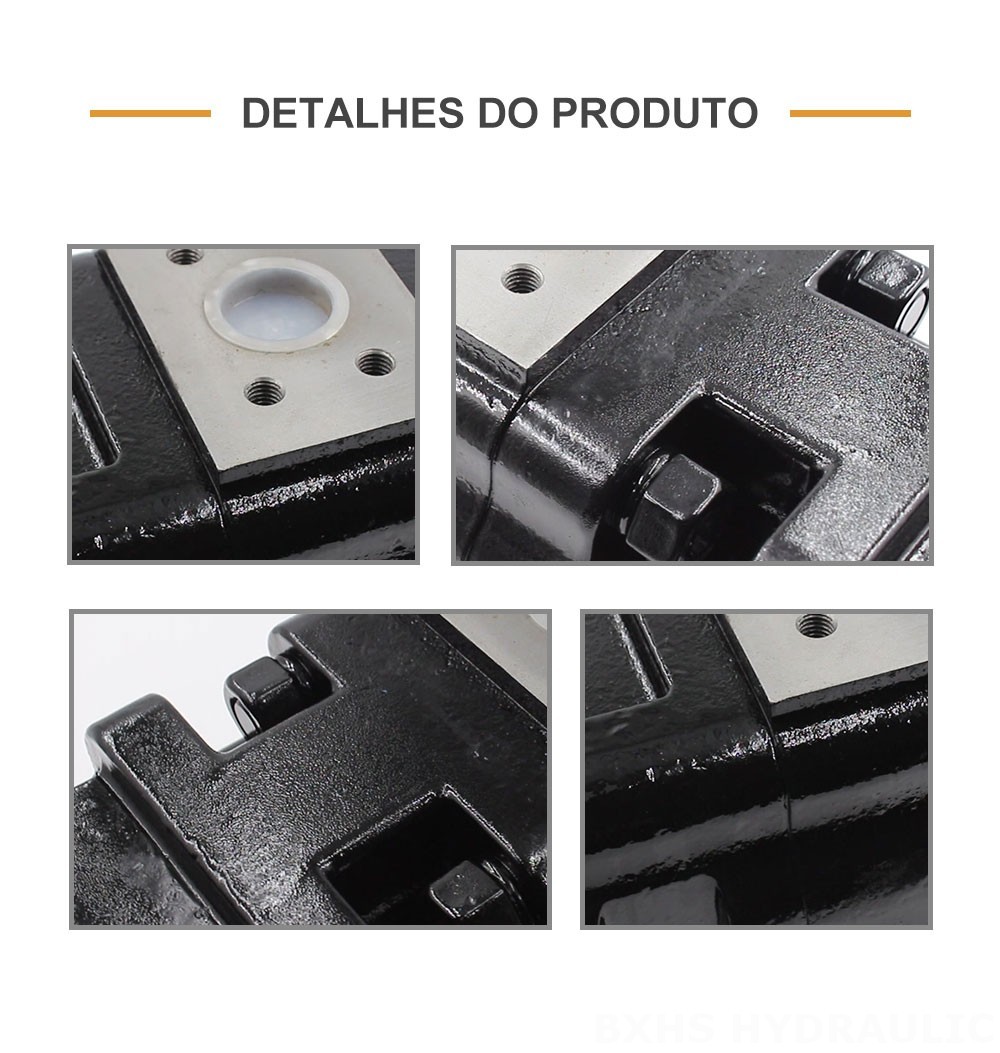 JHP2100-2080-1016 100 cc/rev Bomba de engrenagem hidráulica