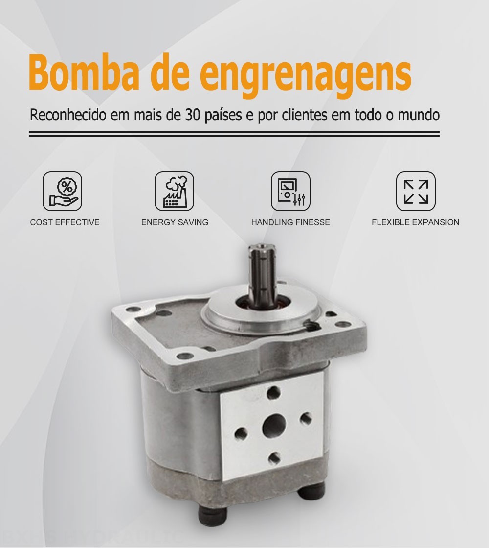 NSH-10 10 cc/rev Bomba de engrenagem hidráulica