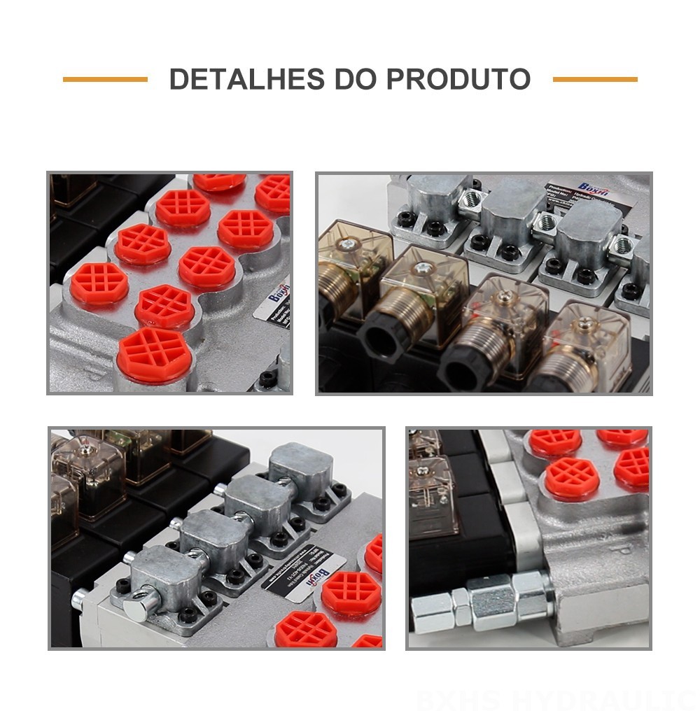 P40-DS Solenoide 4 carretéis Válvula Direcional Monobloco
