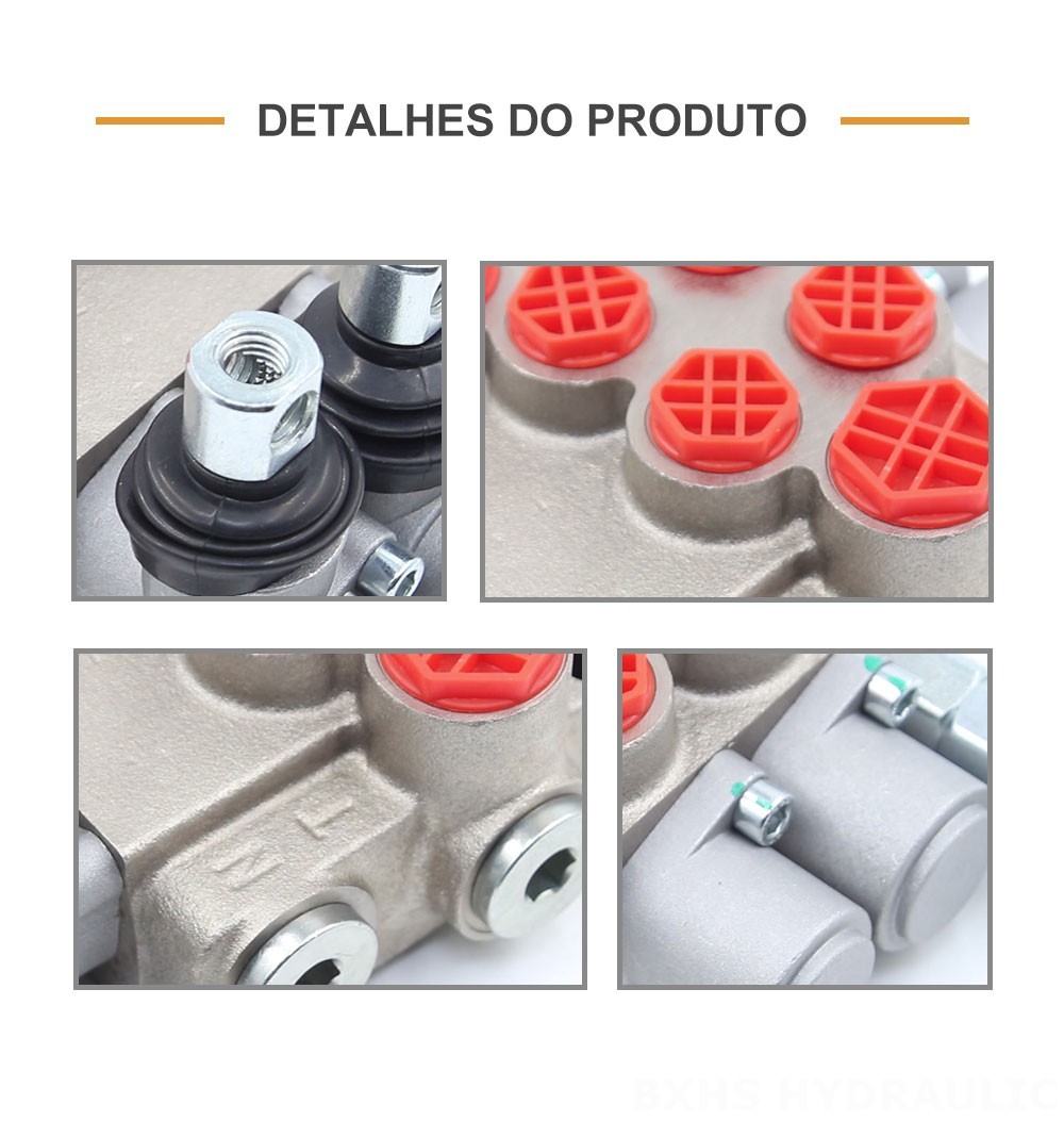 P40-XNHJ Manual 2 carretéis Válvula Direcional Monobloco