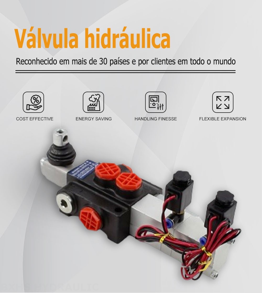 P40 Eletropneumático 1 carretel Válvula direcional monobloco