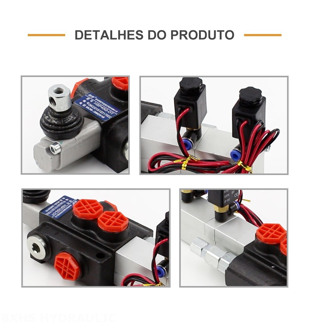 P40 Eletropneumático 1 carretel Válvula direcional monobloco