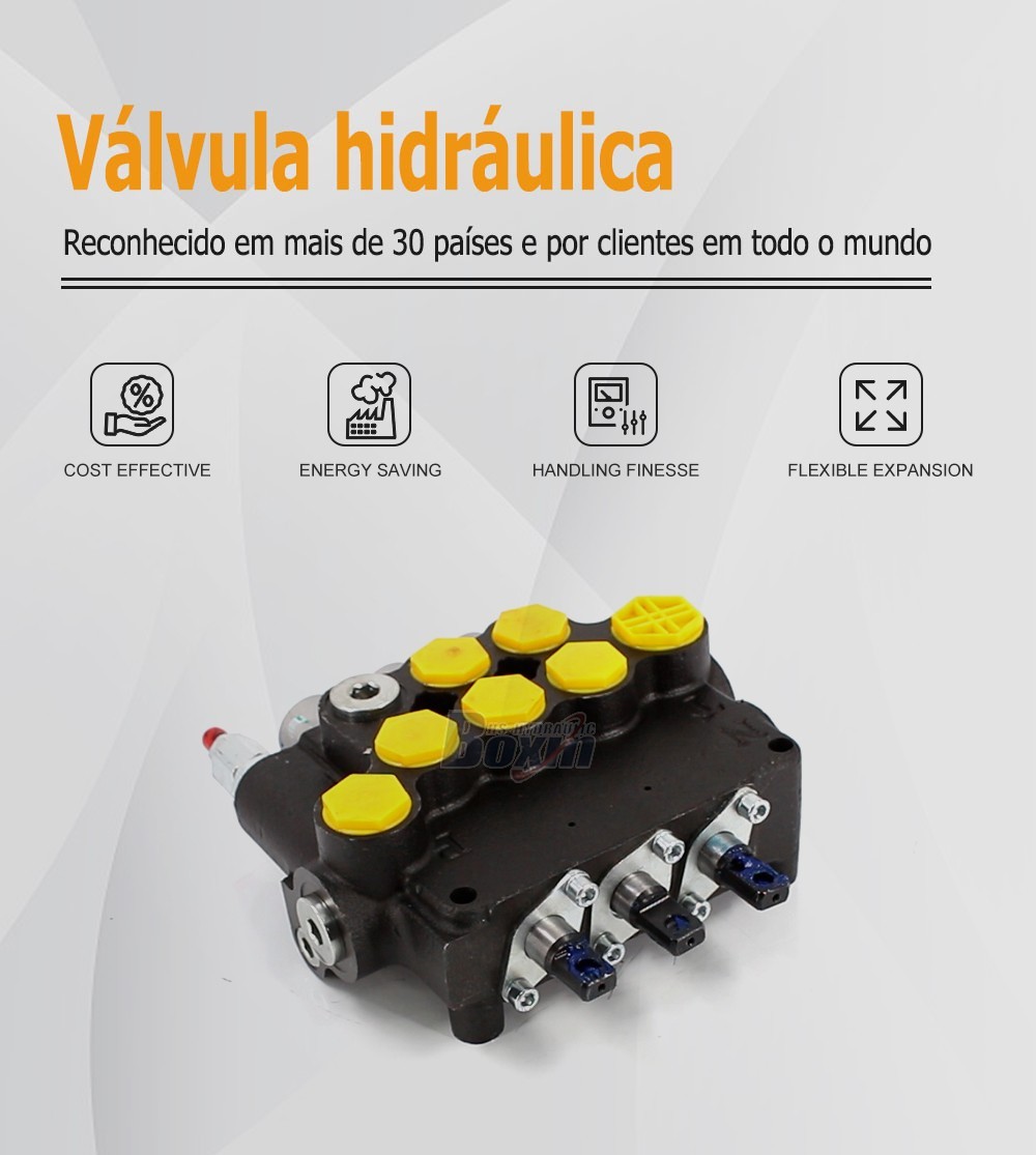 P80A-G-BT-2OT Series 3 Spool Monoblock Valve for Mobile Hydraulics