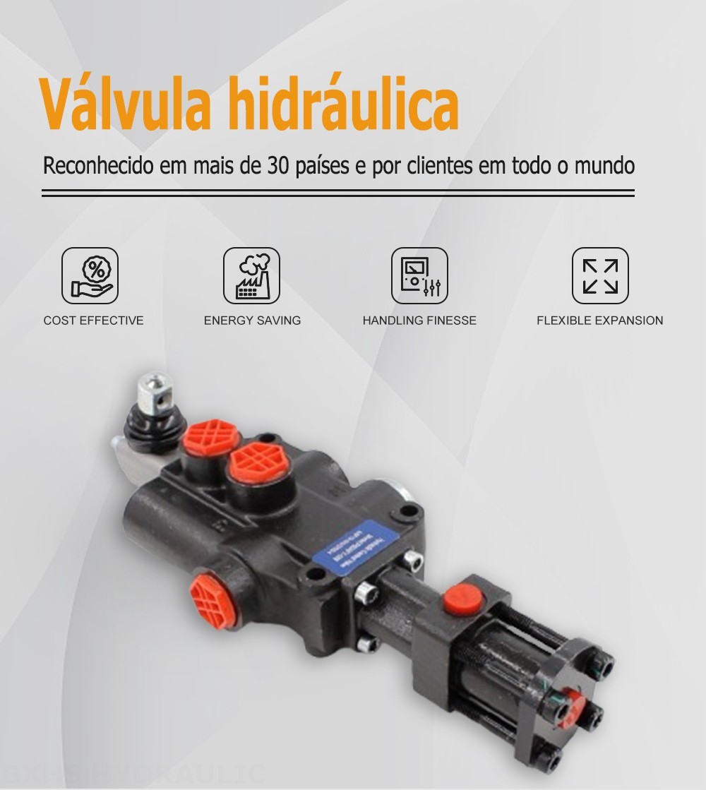 P80F-G34 Hidráulico 1 carretel Válvula direcional monobloco