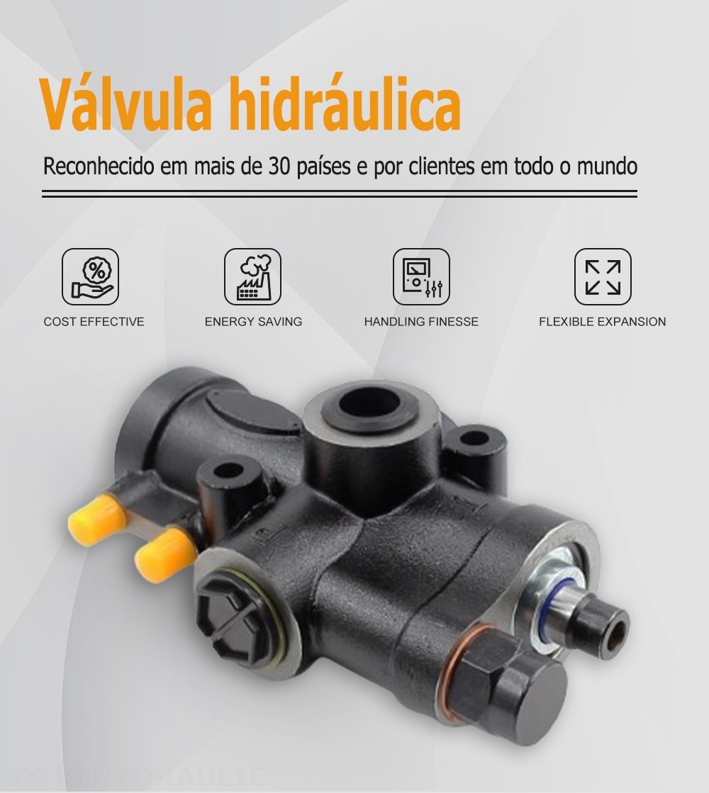 QFCK-F20L Pneumático 1 carretel Válvula de Controle Hidráulica