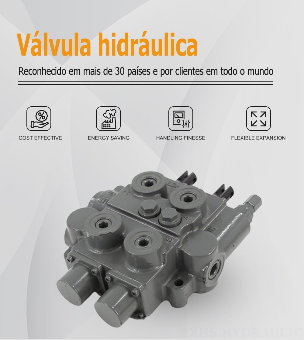 RD5200-H Manual 2 carretéis Válvula de Controle Hidráulico