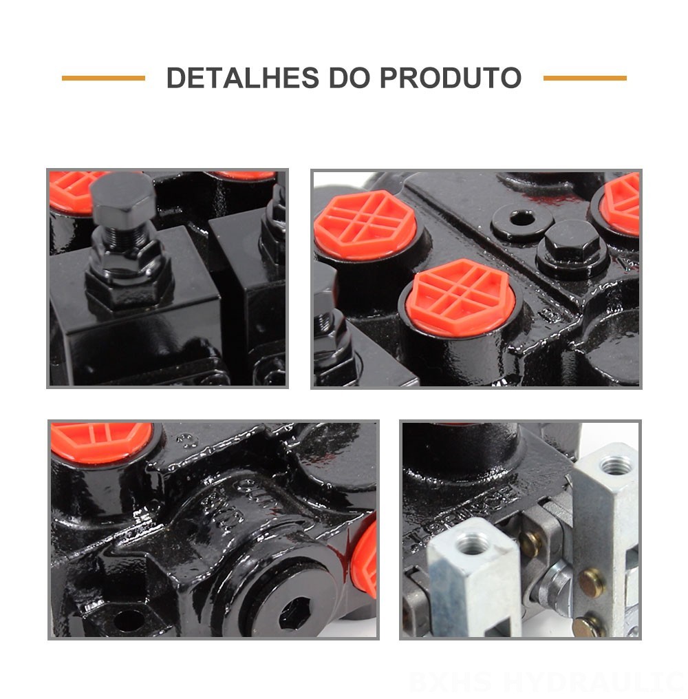 RD5200-OU2 Manual 2 carretéis Válvula de Controle Hidráulico