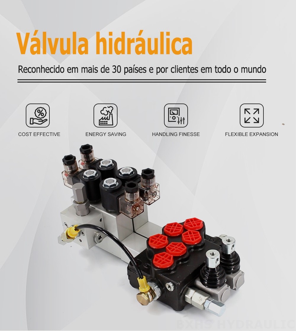 SD5 Eletrohidráulico 2 carretéis Válvula Direcional Monobloco