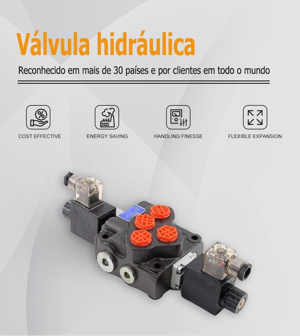 SD5 Solenoide 1 carretel Válvula direcional monobloco