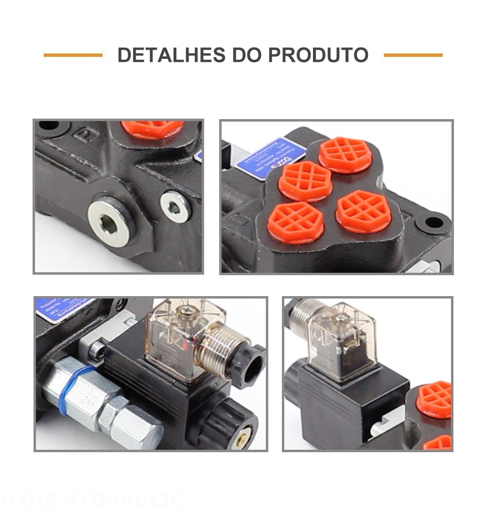 SD5 Solenoide 1 carretel Válvula direcional monobloco