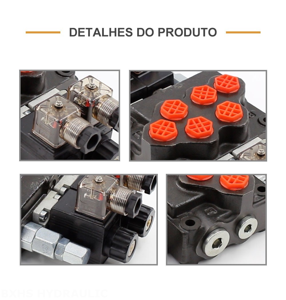 SD5 Solenoide 2 carretéis Válvula direcional monobloco