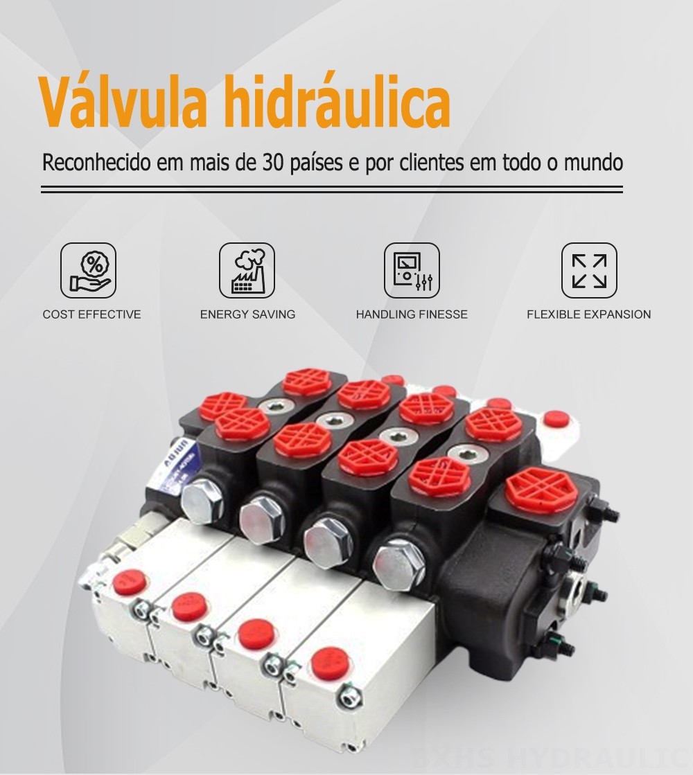 SD8 Hidráulico 4 carretéis Válvula direcional seccional