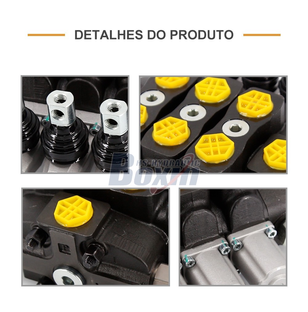 SD8 Series 3 Spool Sectional Directional Hydraulic Valve
