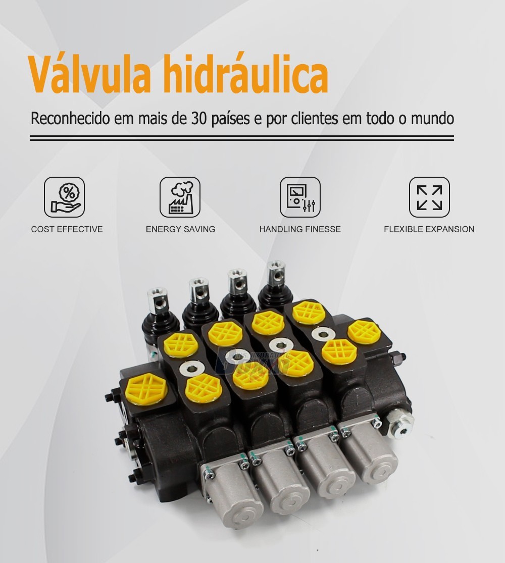 SD8 Manual 4 Spool Sectional Directional Valve for Hydraulic Systems