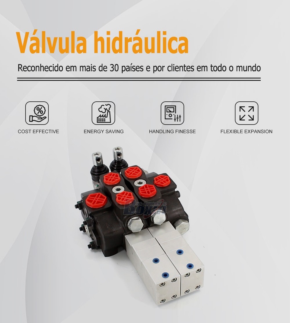 Professional Production SD8 Pneumatic 2 Spool Sectional Control Valve