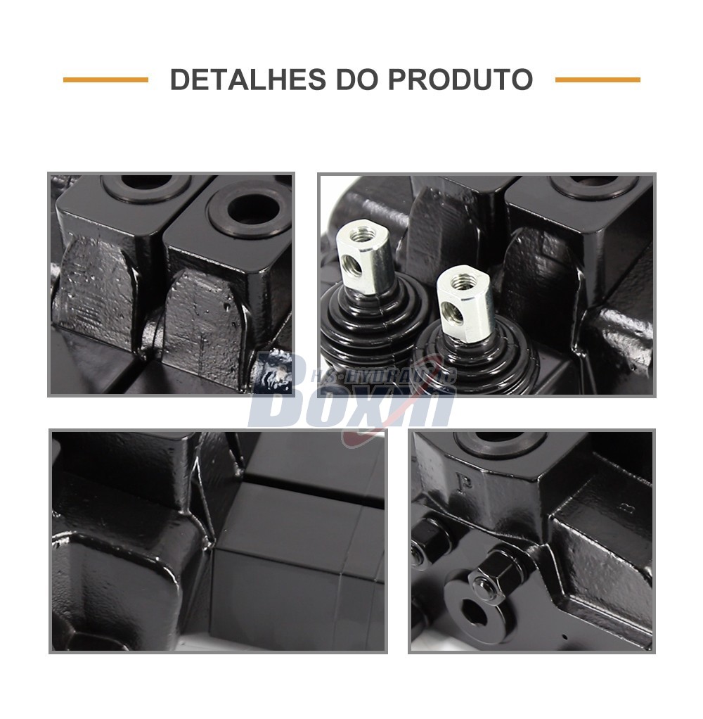 Reliable SDS180Q Pneumatic Manual 2 Spool Valve for Construction Machinery