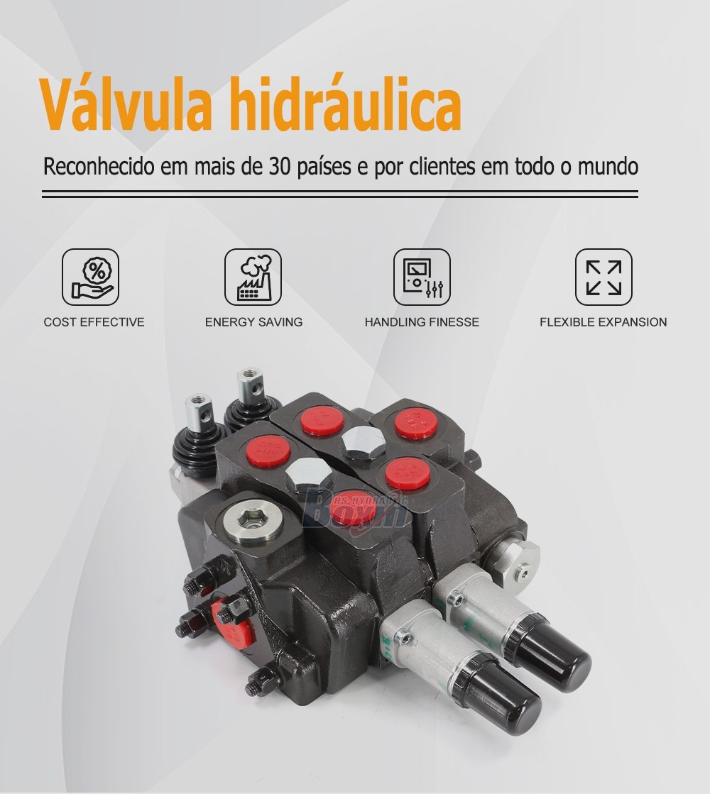 SDS180T-2CB-OT Manual 2 Spool Sectional Directional Valve for Hydraulic Systems