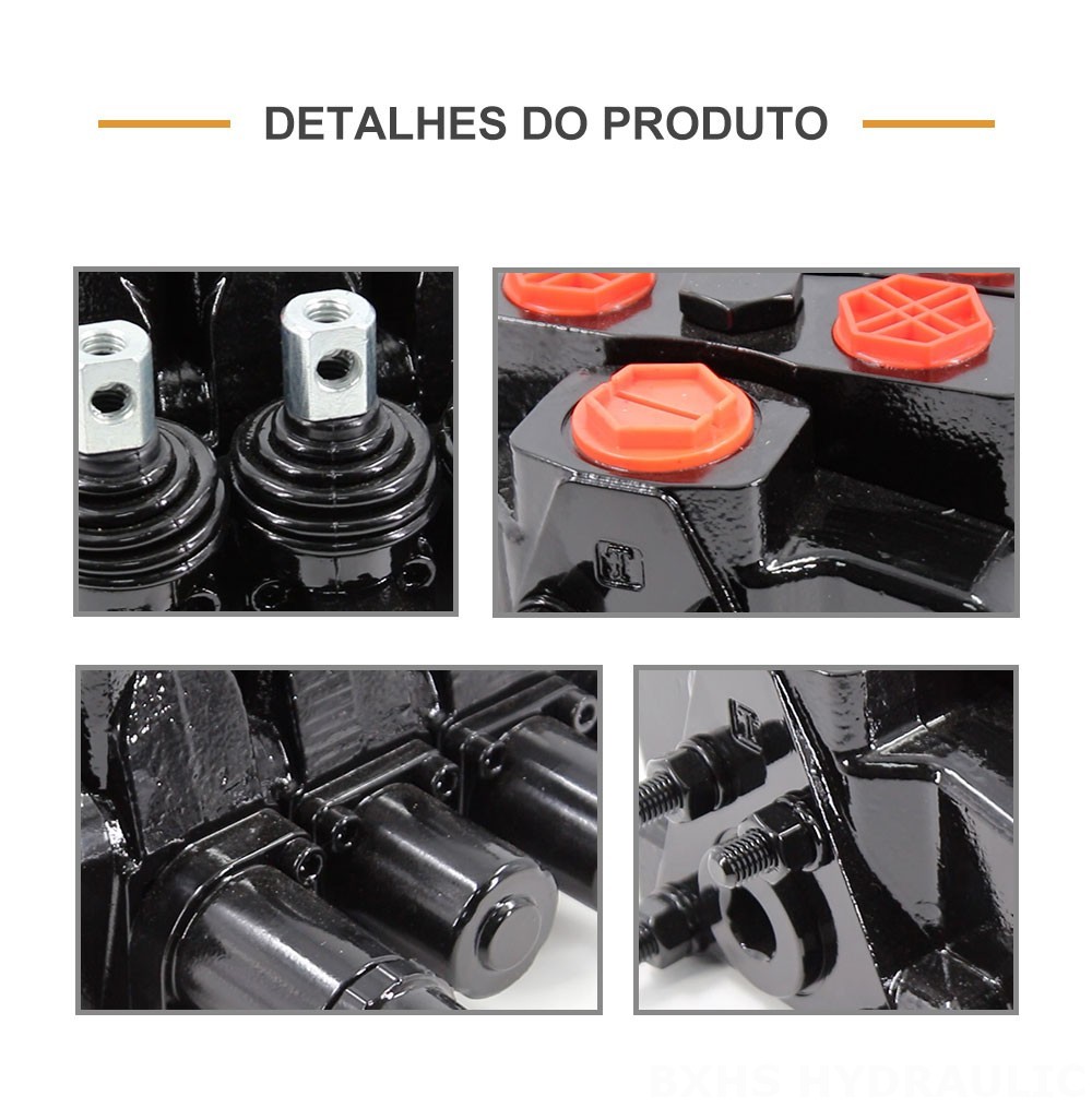 SDS180 Hidráulico e Manual 3 carretéis Válvula direcional seccional